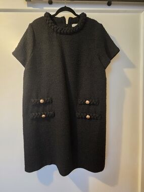 Tuckernuck Black Tweed Jackie Dress
